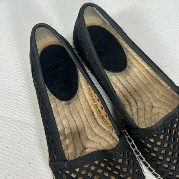 Frye Womens Lee A Line Black Perforated Slip On Espadrille Flats Size US 7.5 M - Picture 7 of 10